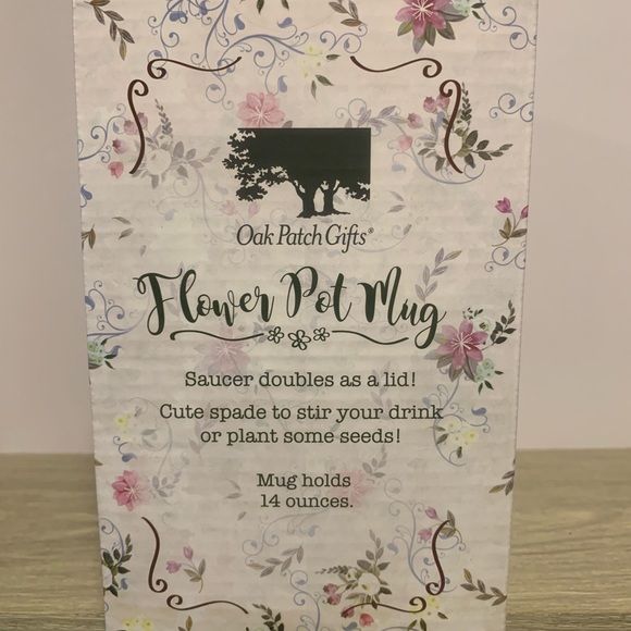 New in Box Flower Pot Coffee/Tea Mug or Flower Pot w/Spade Spoon Gift - Picture 6 of 9